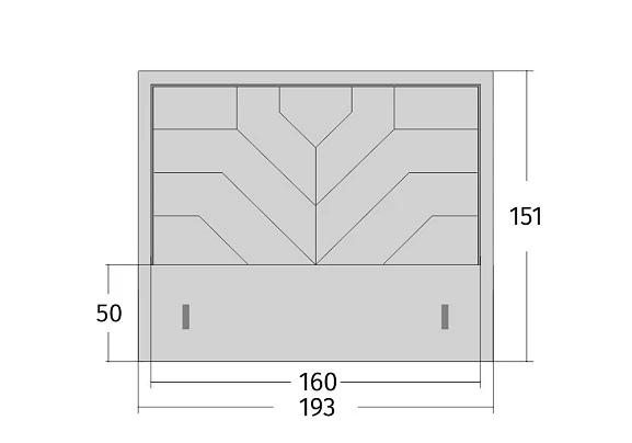 Изголовье Madera (Silver)